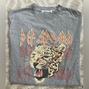 Free people daydreamer Def Leppard graphic tee size M